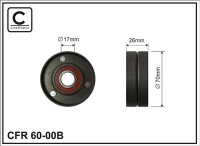 Ролик приводного ремня Caffaro  60-00B (70x10x26)