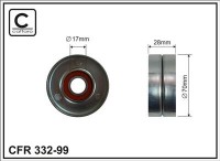 Ролик приводного ремня Caffaro  332-99 (70x17x28)