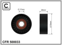 Ролик приводного ремня Caffaro  500033 (70x17x26)