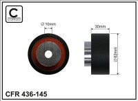 Ролик приводного ремня Caffaro  436-145 (62x10x30)