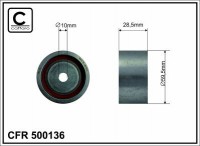 Ролик приводного ремня Caffaro  500136 (59,5x10x28,5)