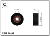 Ролик приводного ремня Caffaro  18-99 (76x17x30)