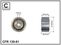 Ролик приводного ремня Caffaro  139-81 (50x10x26,5)