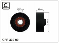 Ролик приводного ремня Caffaro  339-00 (70x17x28)