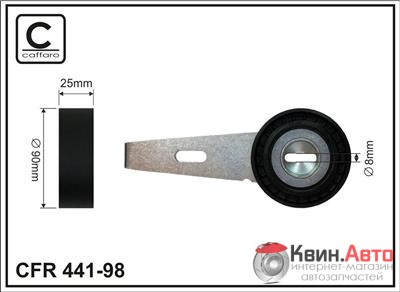 Ролик приводного ремня Caffaro  441-98 (90x10x25) 