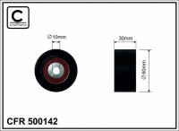 Ролик приводного ремня Caffaro  500142 (60x10x30)