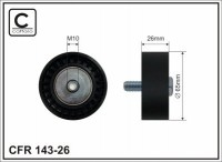 Ролик приводного ремня Caffaro  143-26 (65x10x26)