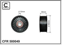 Ролик приводного ремня Caffaro  500049 (95x35,0)