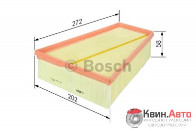 Воздушный фильтр Bosch 1457433061 Citroen Berlingo Xsara/Peugeot Partner 306 v2,0-Hdi
