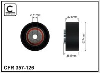 Ролик приводного ремня Caffaro  357-126 (74x11x32)