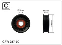 Ролик приводного ремня Caffaro  257-00 (71x17x18)