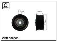 Ролик приводного ремня Caffaro  500060 (75x11x30)