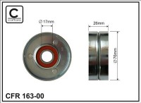 Ролик приводного ремня Caffaro  163-00 (76x17x26)