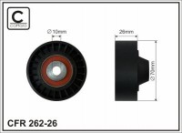 Ролик приводного ремня Caffaro  262-26 (70x10-26)