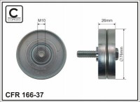 Ролик приводного ремня Caffaro  166-37 (76x10x26)
