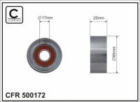 Ролик приводного ремня Caffaro  500172 (60x17x25)