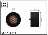 Ролик приводного ремня Caffaro  478-118 (80x10x44)