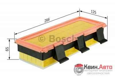 Воздушный фильтр Bosch 1457433773 Renault Clio,Kangoo 98-07