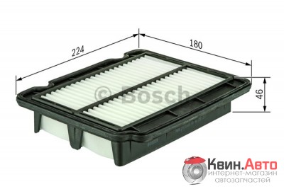 Воздушный фильтр Bosch F026400043 Chevrolet Aveo, Daewoo Kalos