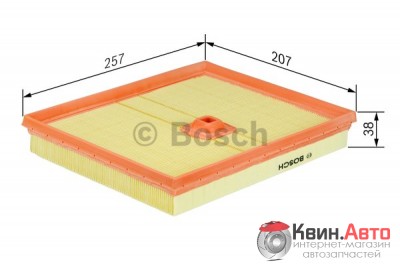 Воздушный фильтр Bosch 1457433788 Mercedes W220 M137 CL600,S600 v5,8 99-05 надо 2 шт. авто