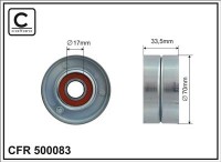 Ролик приводного ремня Caffaro  500083 (70x17x33,5)