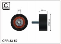 Ролик приводного ремня Caffaro  33-50 (60x10x29)