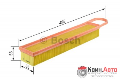 Воздушный фильтр Bosch F026400050 Citroen C3, C4 / Mini / Peugot 207, 308