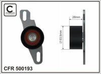 Ролик приводного ремня Caffaro  500193 (52x28)