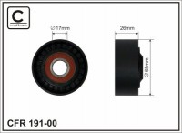 Ролик приводного ремня Caffaro  191-00 (65x17x25,5)