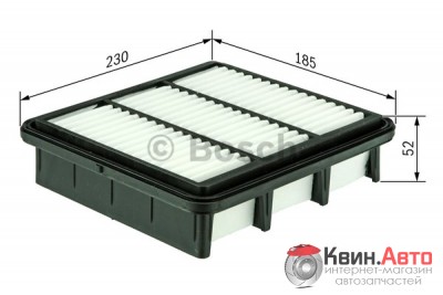 Воздушный фильтр Bosch 1457433968 Mitsubishi Galant,Space Wagon/Mazda Xedos 93-02