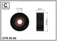 Ролик приводного ремня Caffaro  95-00 (70x17x26)