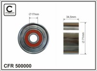 Ролик приводного ремня Caffaro  500000 (70X17X35)