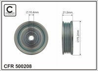 Ролик приводного ремня Caffaro  500208 (75,2x10,4x21,5)
