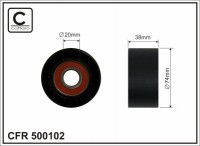 Ролик приводного ремня Caffaro  500102 (74x20x38,5)