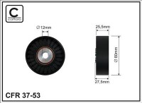 Ролик приводного ремня Caffaro  37-53 (80x12x25,5)