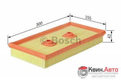 Воздушный фильтр Bosch 1457433315 VW Golf,Passat,Touran/Audi A3/Skoda Octavia