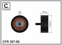 Ролик приводного ремня Caffaro  307-98 (60x8x26)