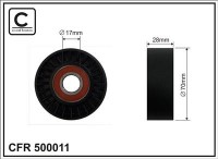 Ролик приводного ремня Caffaro  500011 (70x17x28)
