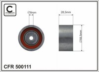 Ролик приводного ремня Caffaro  500111 (59,5x8x28,5)