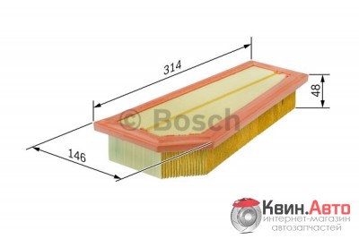 Воздушный фильтр Bosch F026400134 Mercedes W204,C204,S204,,W212,S212,A207,C207,R171,R172 07-