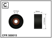 Ролик приводного ремня Caffaro  500015 (76x17x34)