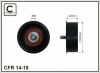 Ролик приводного ремня Caffaro  14-18 (63x8x23)