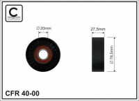 Ролик приводного ремня Caffaro  40-00 (79x20x27,5)