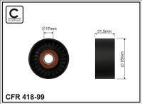 Ролик приводного ремня Caffaro  418-99 (76x17x31,5)