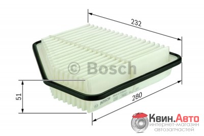 Воздушный фильтр Bosch F026400162 Toyota/Lexus "05>>