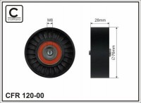 Ролик приводного ремня Caffaro  120-00 (76x17x28)