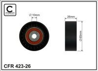 Ролик приводного ремня Caffaro  423-26 (65x10x26)