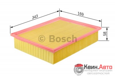 Воздушный фильтр Bosch 1457433535 Volvo S40,V40/Mitsubishi Carisma,Spacestar
