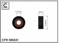Ролик приводного ремня Caffaro  500241 (55x17x22)